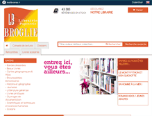 Tablet Screenshot of librairie-broglie.com